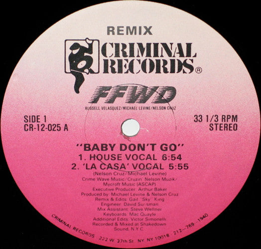 Baby Don't Go (Remix) FFWD (4)