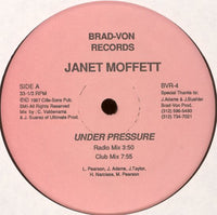 Rectangle Triangle Under Pressure / It's Over (I'm Through) album cover featuring bold text and abstract design elements.