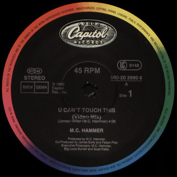 U Can't Touch This (Remix) MC Hammer
