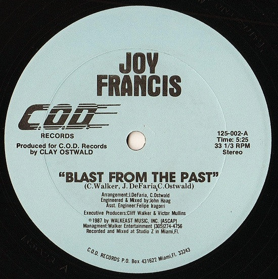 Blast From The Past Joy Francis