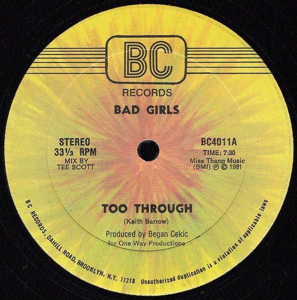 Too Through Bad Girls