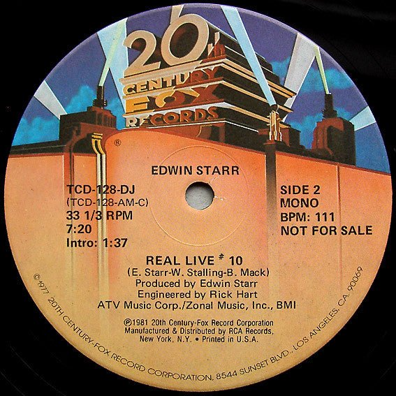 Real Live # 10 Edwin Starr