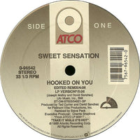Sweet Sensation - Hooked On You, 12" vinyl, on ATCO Records (1988)