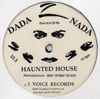 Spooky haunted house decoration by Rectangle Triangle with eerie windows and a gloomy exterior for Halloween setups.