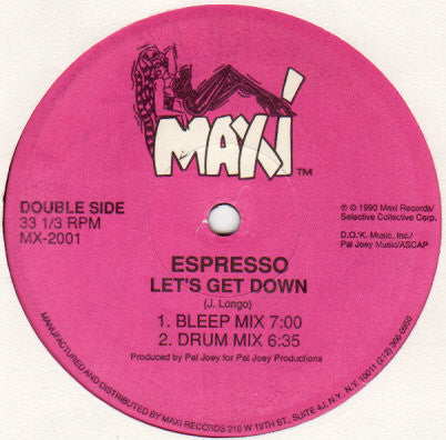 Let's Get Down / Ping Pong Espresso
