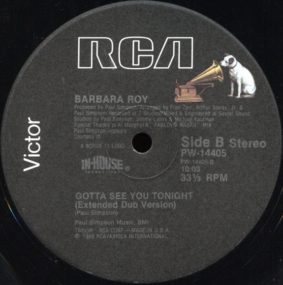 Gotta See You Tonight Barbara Roy