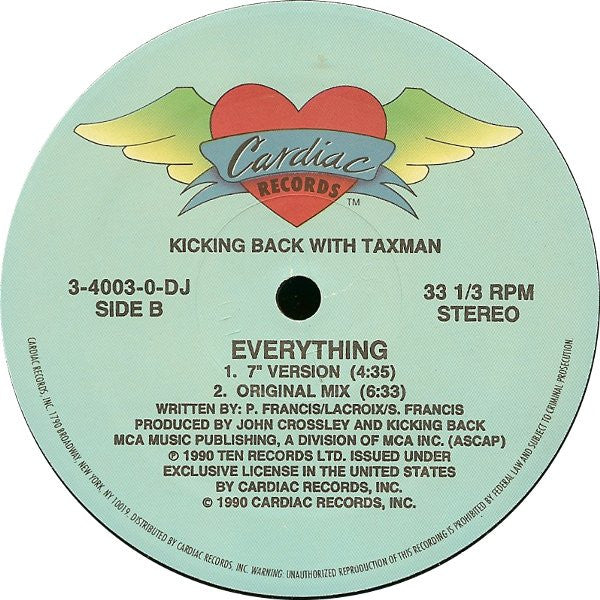 Everything Kicking Back,Taxman