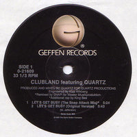 Clubland - Let's Get Busy, 12" vinyl, on Geffen Records (1990)