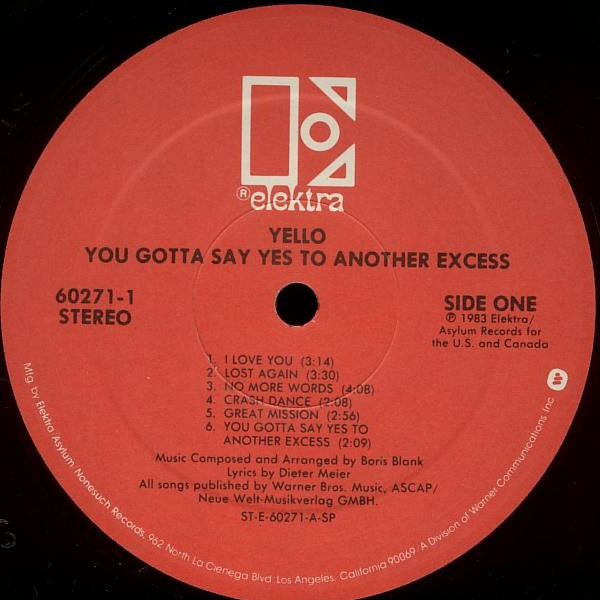 You Gotta Say Yes To Another Excess Yello