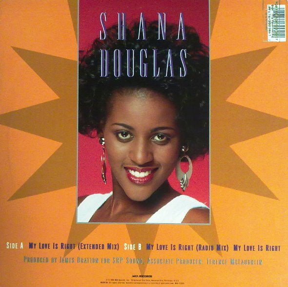 My Love Is Right Shana Douglas