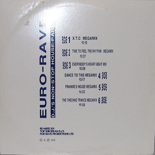 Euro-Rave (D.J.'s Non-Stop House Party) Various