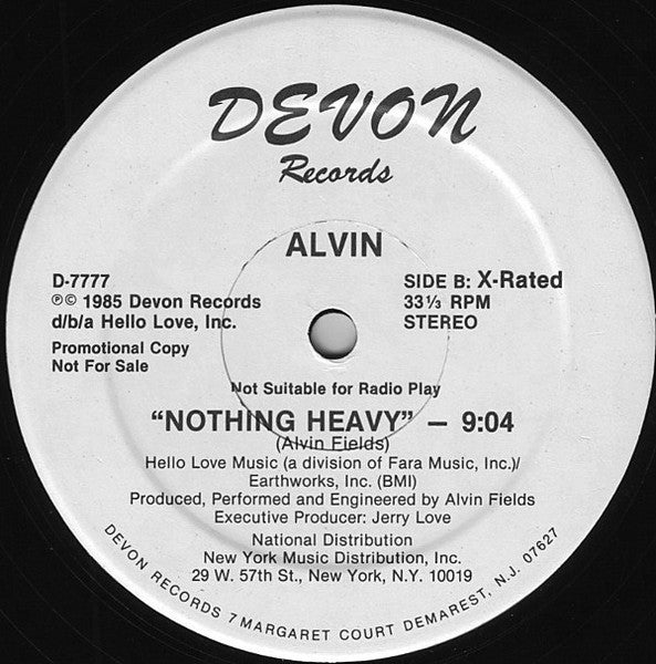 Nothing Heavy Alvin Fields
