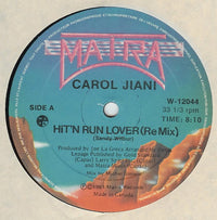 Rectangle Triangle Hit 'N Run Lover (Re Mix) and All The People Of The World 2 vinyl record cover with colorful artwork.