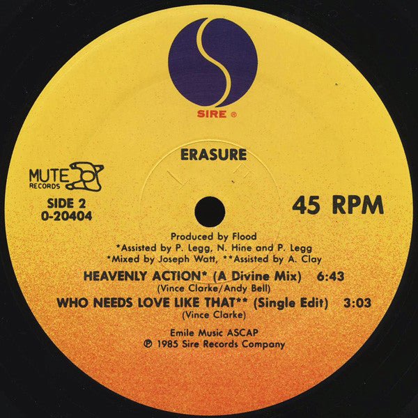 Who Needs Love Like That Erasure