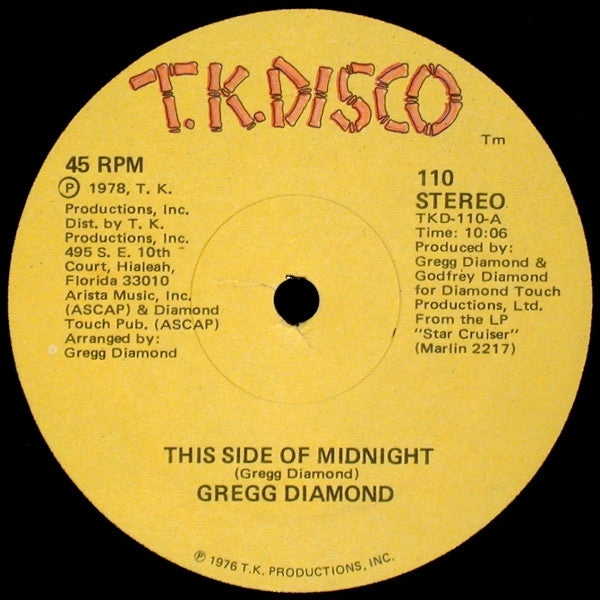 This Side Of Midnight / Star Cruiser Gregg Diamond