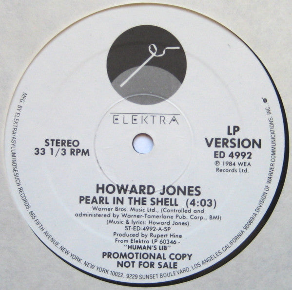 Pearl In The Shell Howard Jones