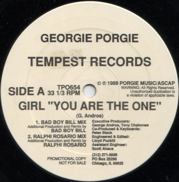 Girl "You Are The One" Georgie Porgie