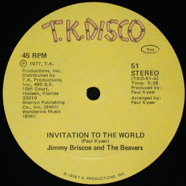 Invitation To The World Jimmy Briscoe And The Beavers