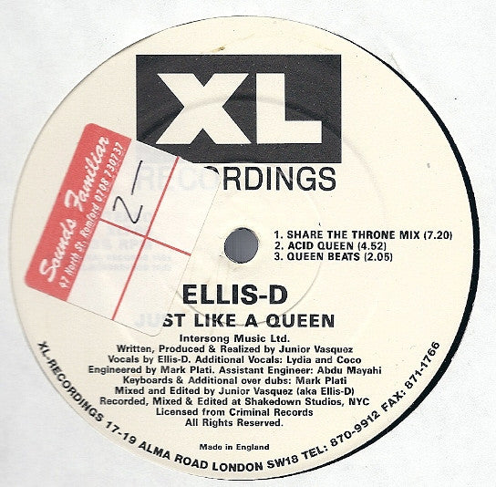 Just Like A Queen Ellis-D