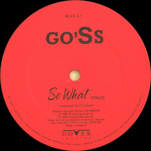 So What (E'-Allora) Gilbert O'Sullivan