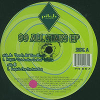 Rectangle Triangle 99 All Stars EP album cover featuring abstract geometric artwork with vibrant colors.