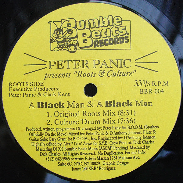 Peter Panic Presents Roots & Culture - A Black Man & A Black Man