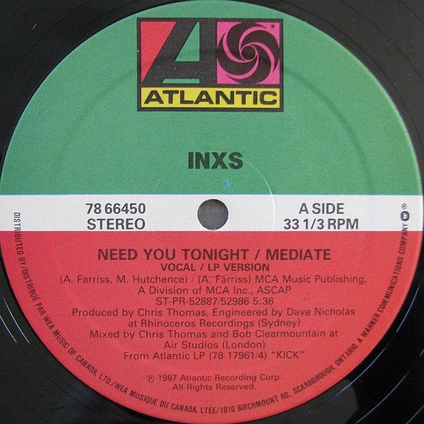 Need You Tonight / Mediate INXS