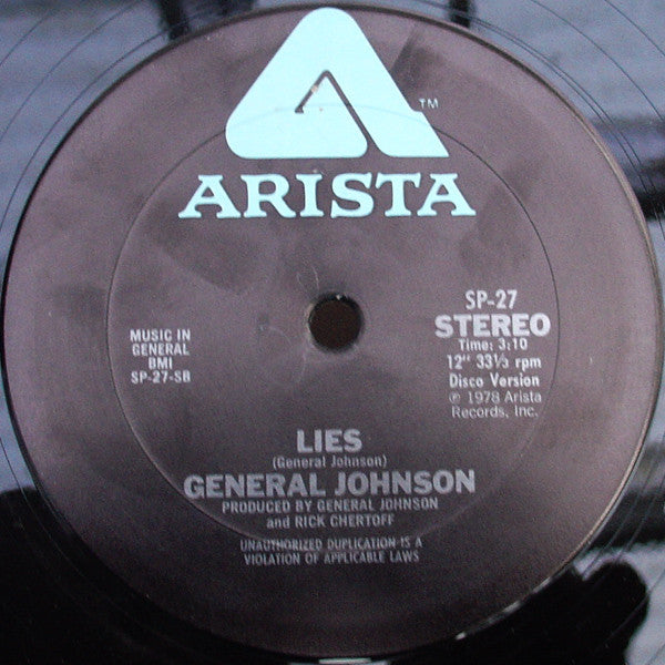 Can't Nobody Love Me Like You Do / Lies General Johnson
