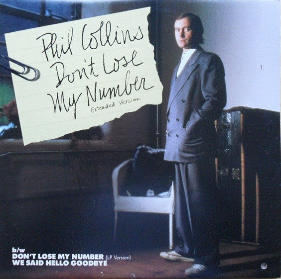 Don't Lose My Number (Extended Version) Phil Collins