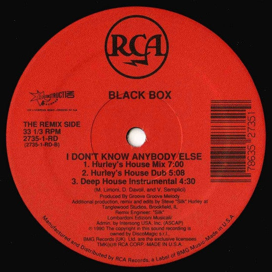 I Don't Know Anybody Else Black Box