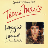 Rectangle Triangle Lovergirl special 12-inch dance mix vinyl record with colorful album cover art.