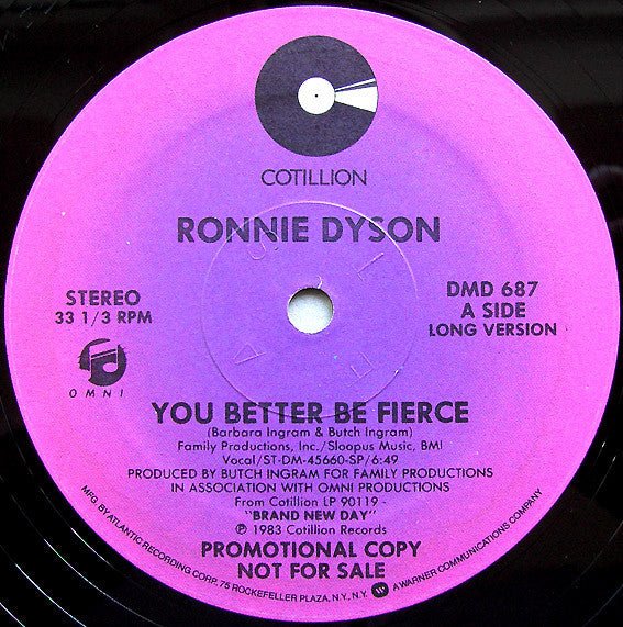 You Better Be Fierce Ronnie Dyson