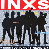 Rectangle Triangle Need You Tonight / Mediate music album cover featuring abstract geometric shapes and bold typography.