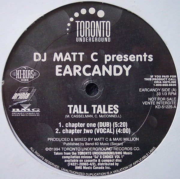Tall Tales / Crayzy Man DJ Matt C,Earcandy,Blast,V.D.C.