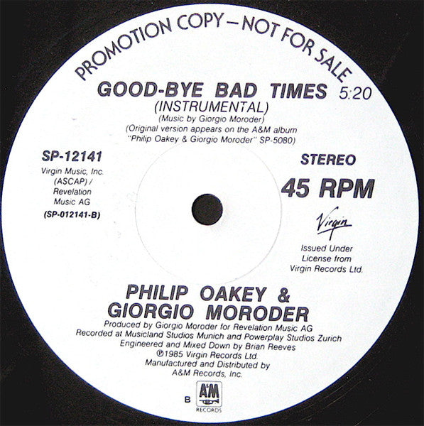 Good-bye Bad Times 2 Philip Oakey,Giorgio Moroder