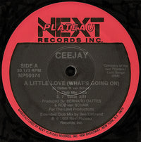 Rectangle Triangle A Little Love "What's Going On" album cover featuring abstract artwork and bold lettering.