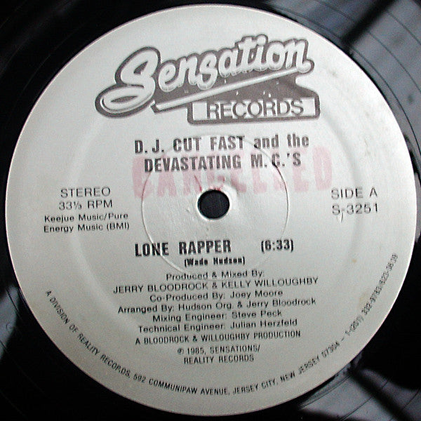 Lone Rapper DJ Cut Fast,The Devastating MCs