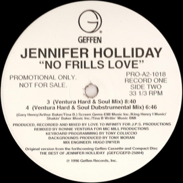 No Frills Love Jennifer Holliday