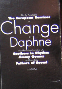 European remixes album cover for Change by Rectangle Triangle, featuring abstract geometric artwork and vibrant colors.