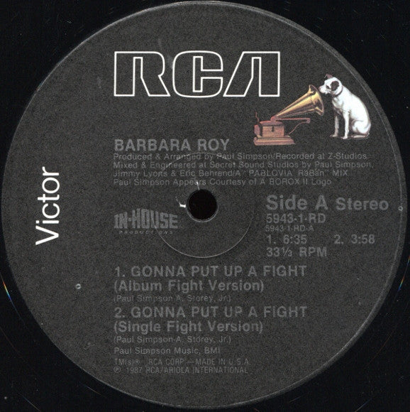 Gonna Put Up A Fight Barbara Roy