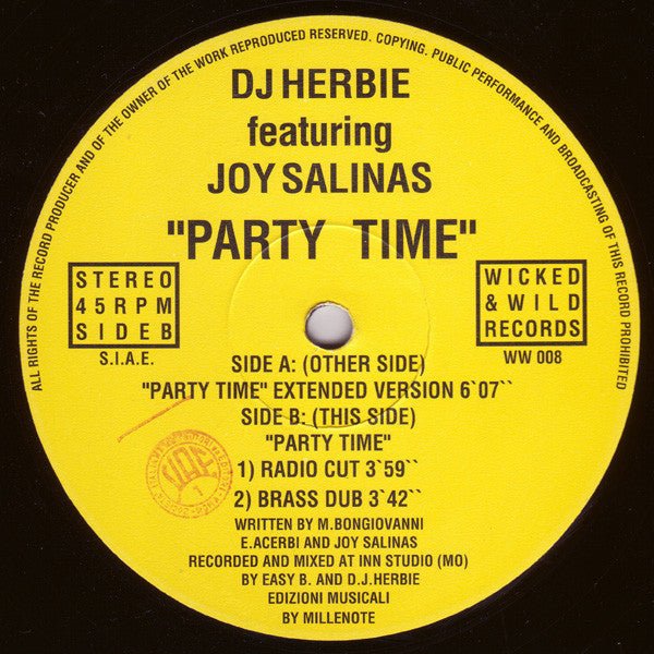 Party Time DJ Herbie,Joy Salinas