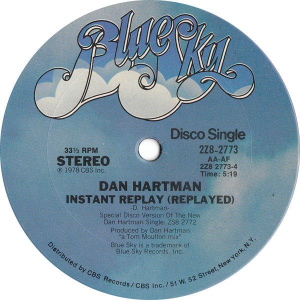 Instant Replay Dan Hartman