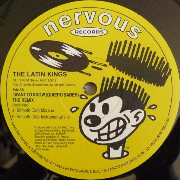 I Want To Know (Quiero Saber) (The Remix) Todd Terry,The Latin Kings