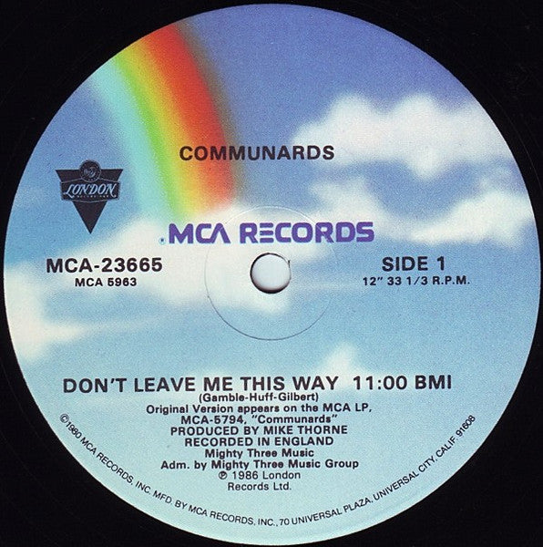 Don't Leave Me This Way The Communards,Sarah Jane Morris