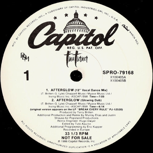 Afterglow Tina Turner
