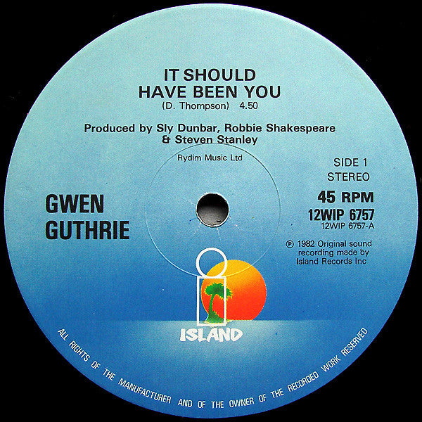 It Should Have Been You Gwen Guthrie