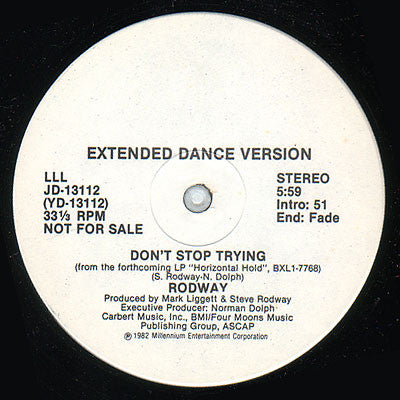 Don't Stop Trying Steve Rodway