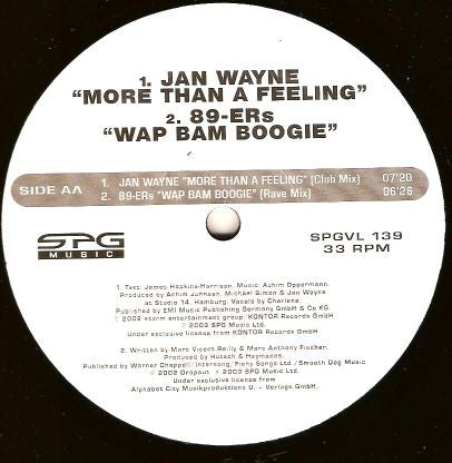 !!!Attenzione!!! / More Than A Feeling / Wap Bam Boogie Various