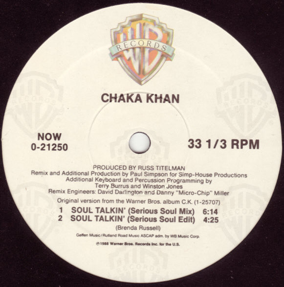 Soul Talkin' Chaka Khan