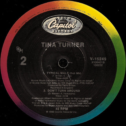 Typical Male (Dance Mix) 2 Tina Turner